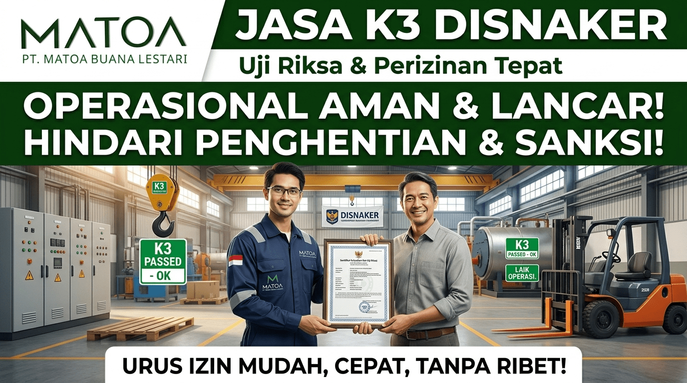Jasa K3 Disnaker (Uji Riksa & Perizinan K3)​