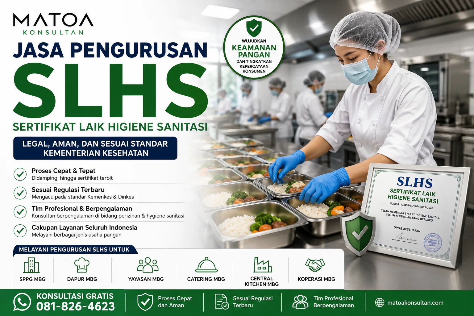 Jasa Pengurusan SLHS (Sertifikat Laik Higiene Sanitasi) Terpercaya dan Profesional di Indonesia 4 jasa pengurusan slhs profesional