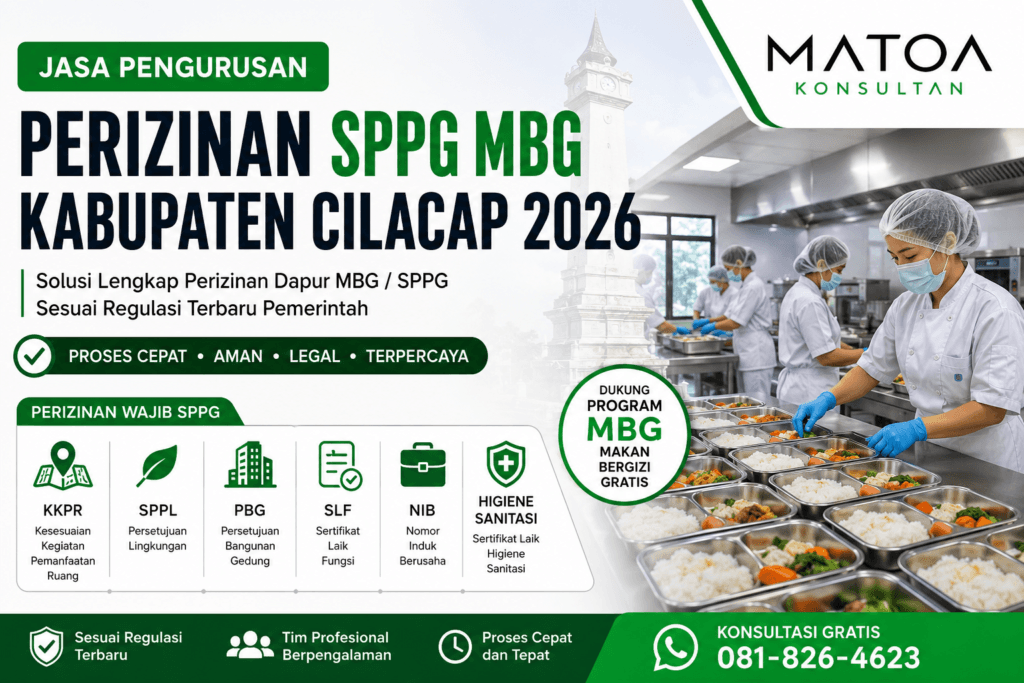 Perizinan SPPG MBG Kabupaten Cilacap 2026​